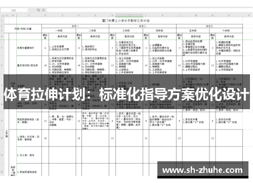 体育拉伸计划：标准化指导方案优化设计